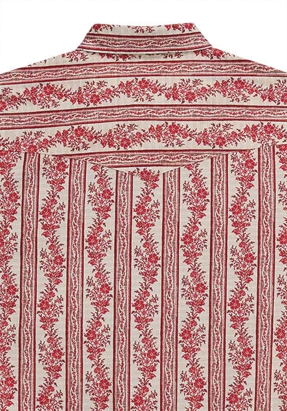 Tin Haul Vintage Stripe (Red) - Men's Western Shirt