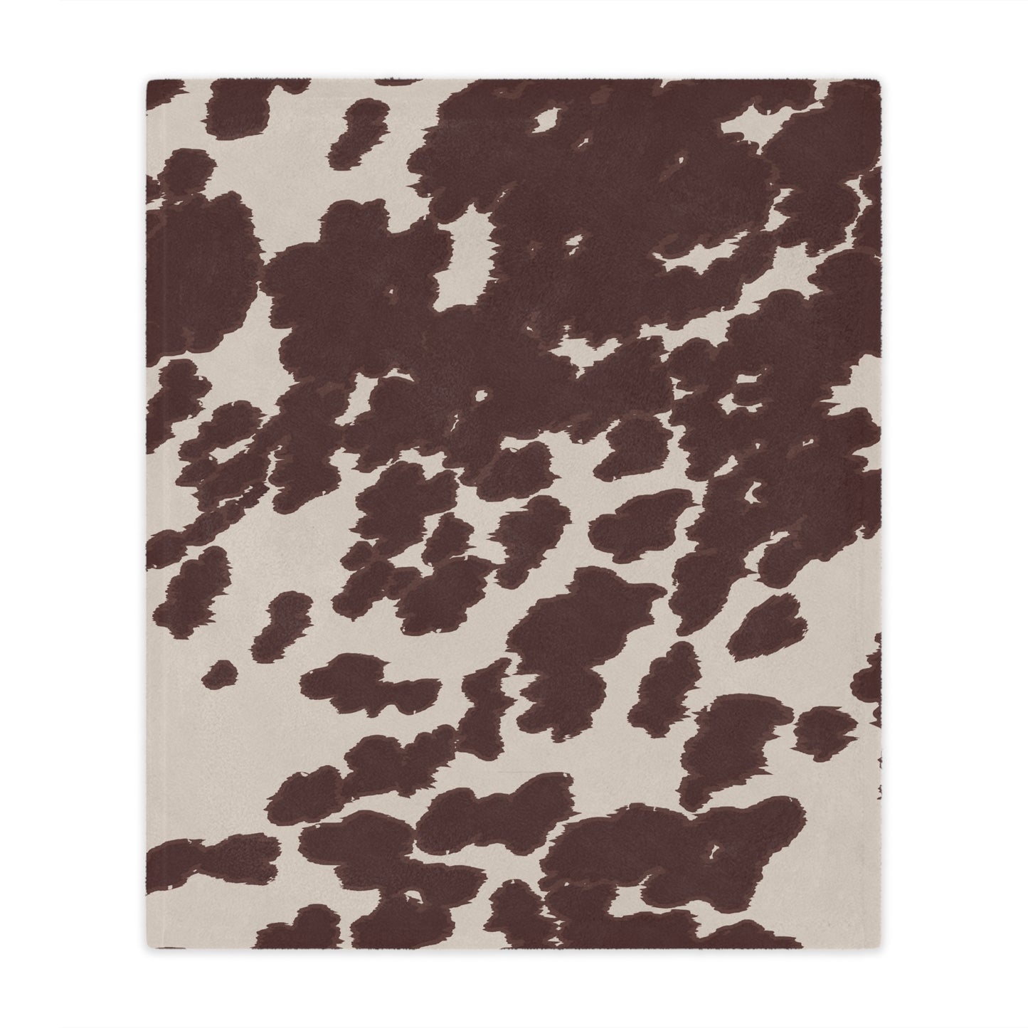 Cozy Cowhide Minky Blanket, Soft Throw for Kids & Adults, Farmhouse Decor, Gift for Baby Showers, Home Essentials, Warm Comfort