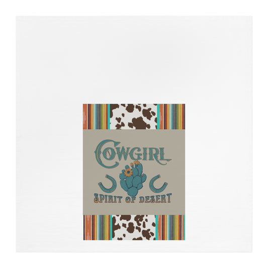 Cowgirl Spirit of Desert Tea Towel