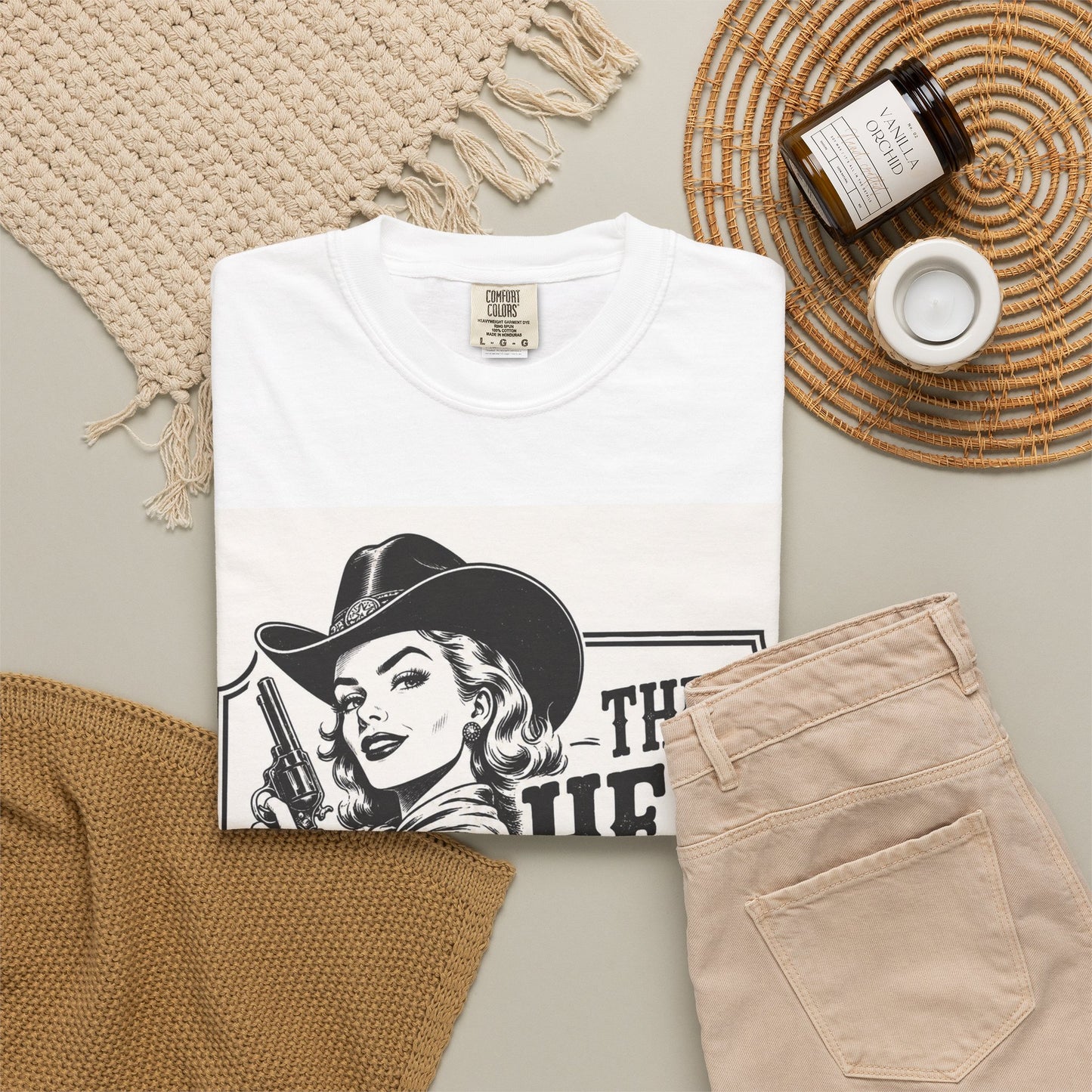 Cowgirl Graphic T-Shirt — "The Hell I Won't, I'm a Cowgirl" Vintage Western Tee