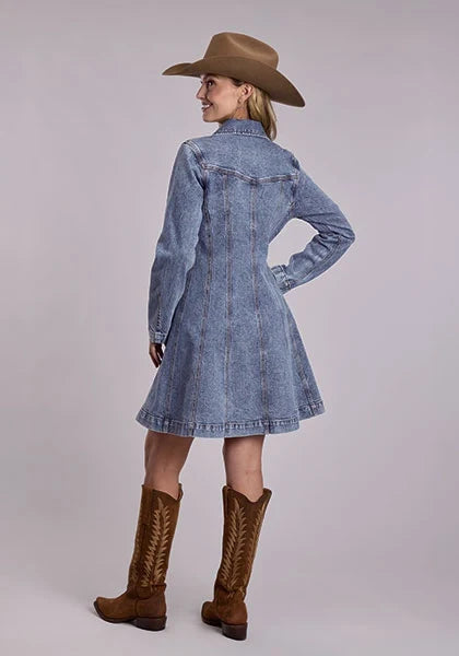 Stetson Princess Seaming (Light Wash) - Women's Denim Dress