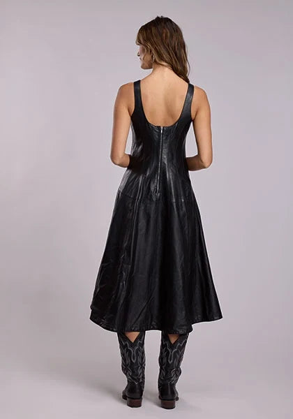 Stetson Gored Tank (Black) - Women's Leather Dress
