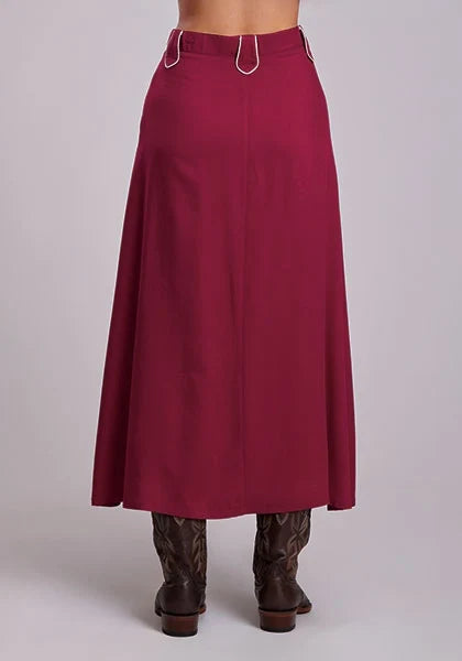 Stetson 3155 Solid Rayon (Wine) - Women's Skirt
