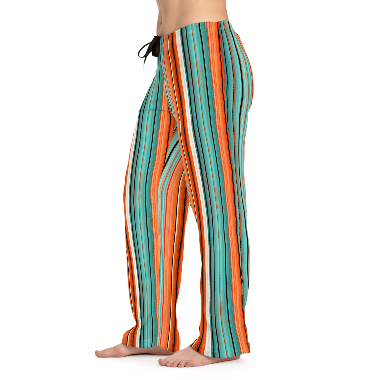 Arizona Serape Colorful Striped Women's Pajama Pants, Cozy Lounge Wear, Relaxation, Gift for Her, Summer Nights, Sleepwear, Home Comfort