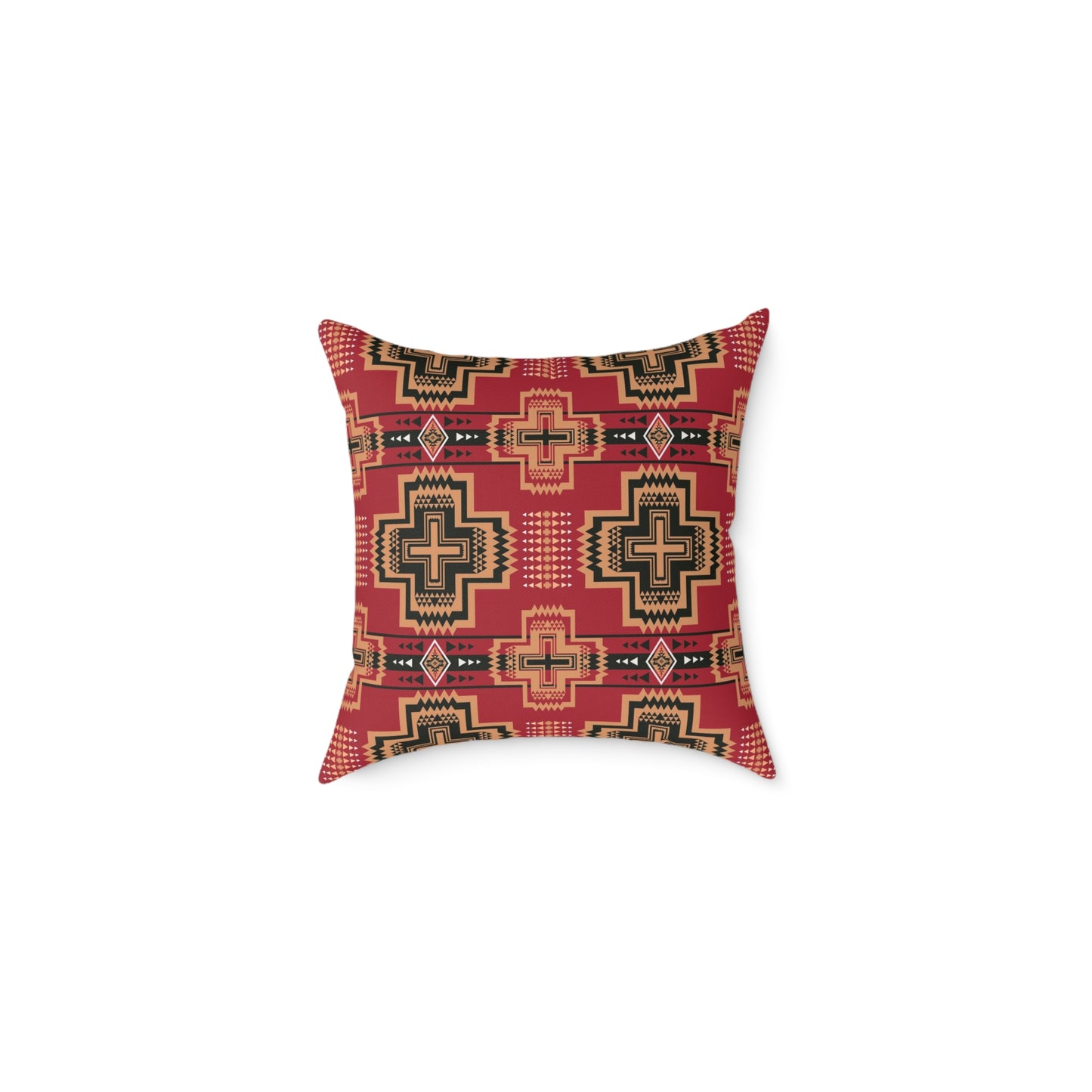 Rustic Western Rodeo Square Pillow - Cowboy and Tribal Designs