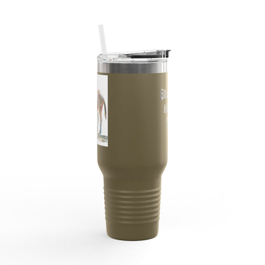 Bless My Happy Donkey Insulated Travel Mug, 40oz