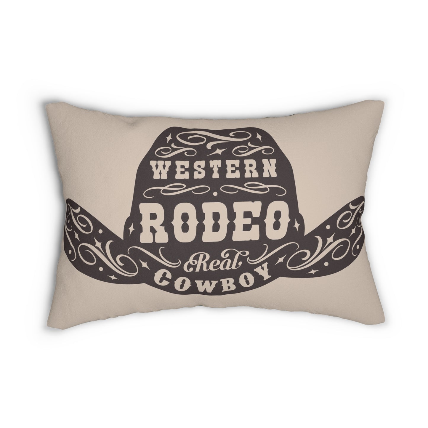Western Rodeo Lumbar Pillow - Real Cowboy Design
