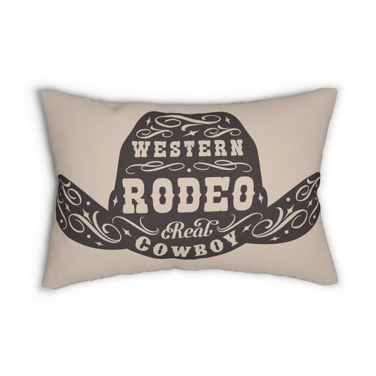 Western Rodeo Lumbar Pillow - Real Cowboy Design
