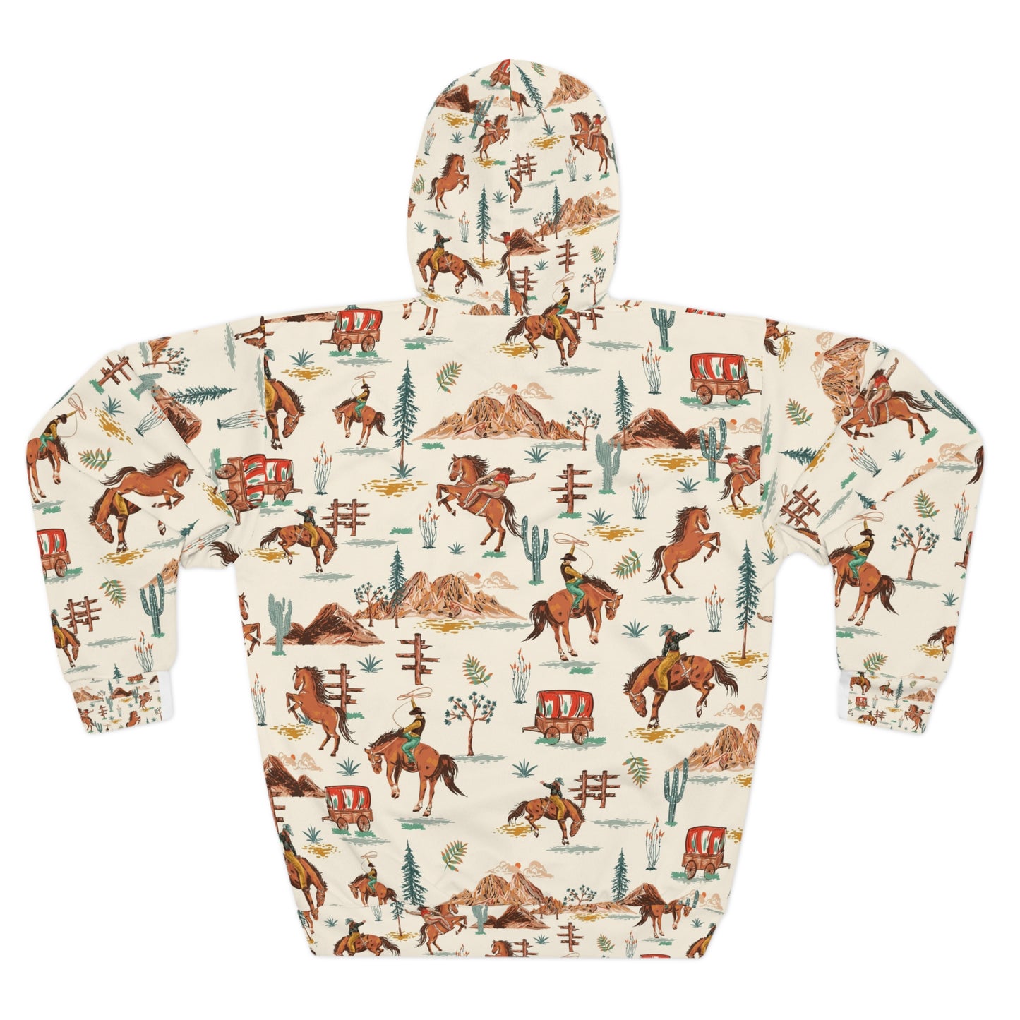 Vintage Western Spirit Unisex Pullover Hoodie, Cozy Sweatshirt for Ranch Life, Horse Lovers Gift, Fall Fashion, Equestrian Wear