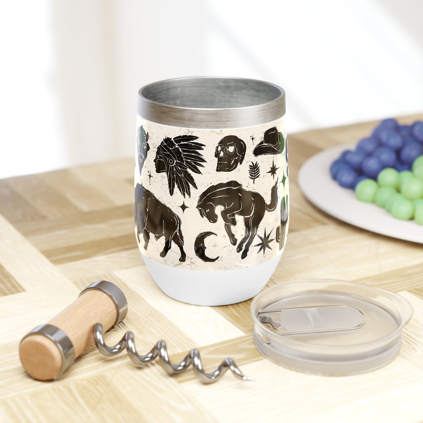 Southwestern Chill Wine Tumbler