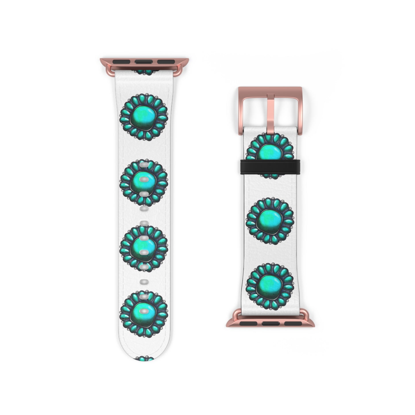 Turquoise Stone Print Bohemian Watch Band