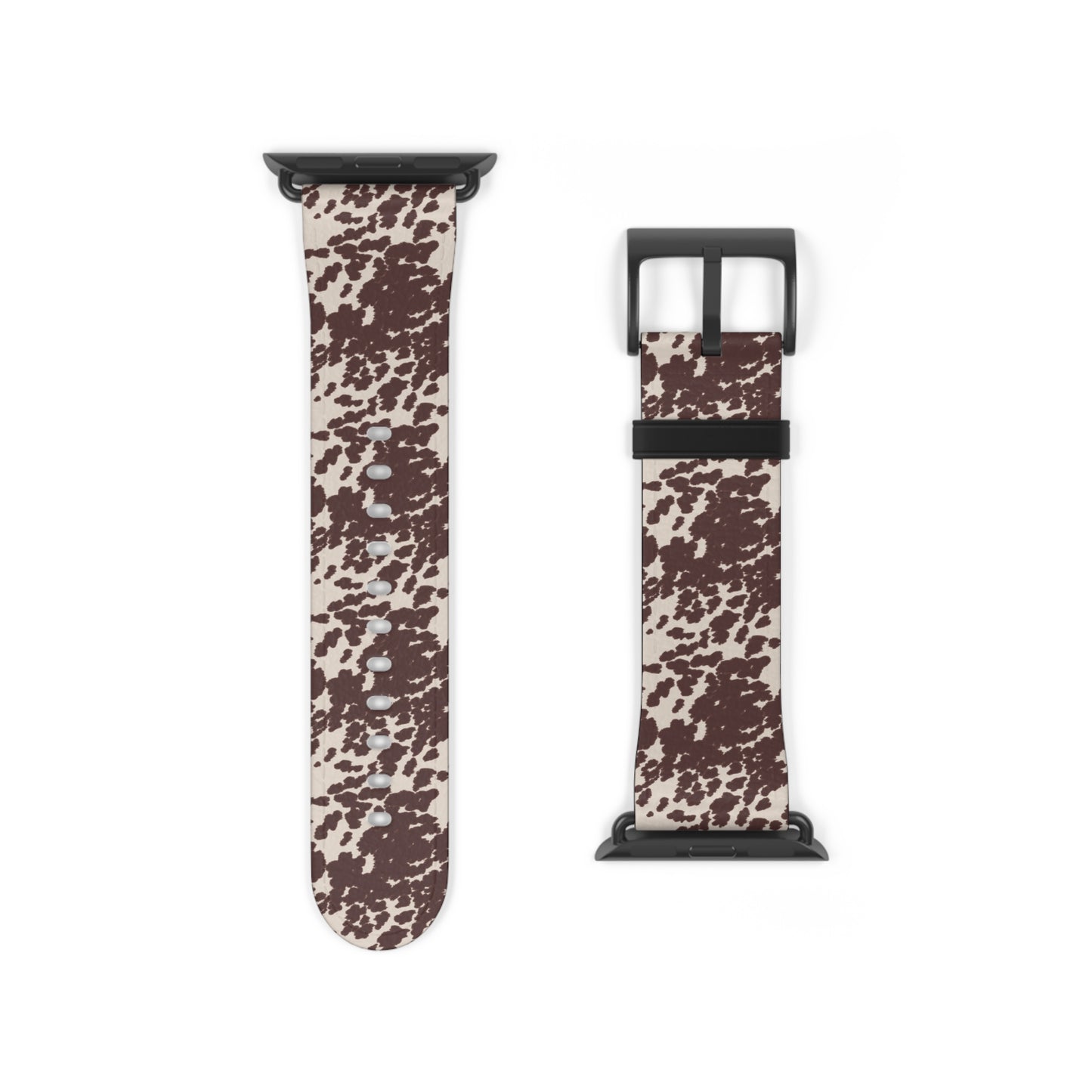 Stylish Cow Print Watch Band - Fashionable Accessory for Casual Outfits