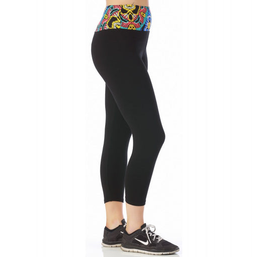 InstantFigure Activewear Capri With Contrast Waistband -144145