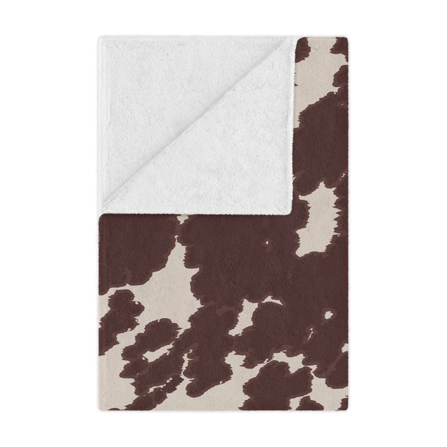 Cozy Cowhide Minky Blanket, Soft Throw for Kids & Adults, Farmhouse Decor, Gift for Baby Showers, Home Essentials, Warm Comfort