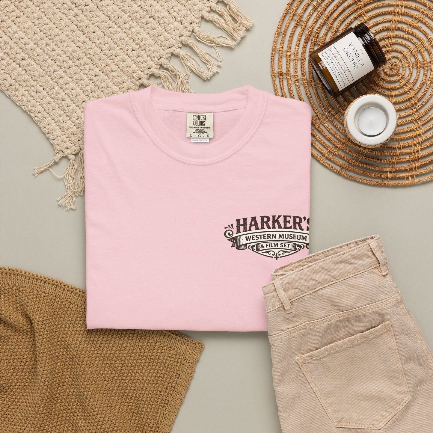 Harker's Gambler Unisex T-Shirt — “Harker’s Old West Lives Here” Vintage Western Tee