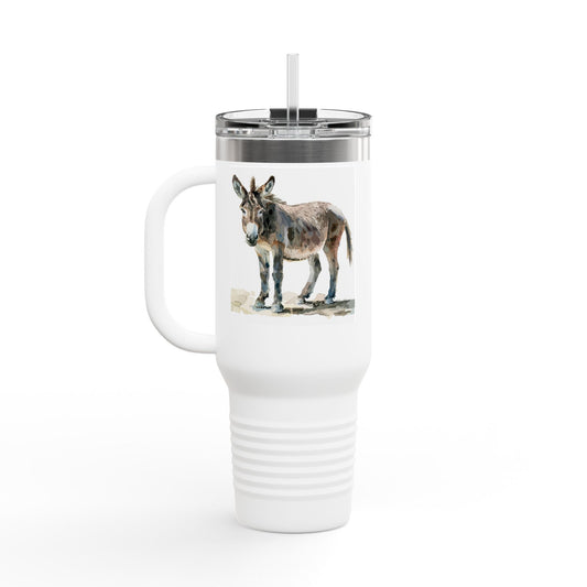 Bless My Happy Donkey Insulated Travel Mug, 40oz