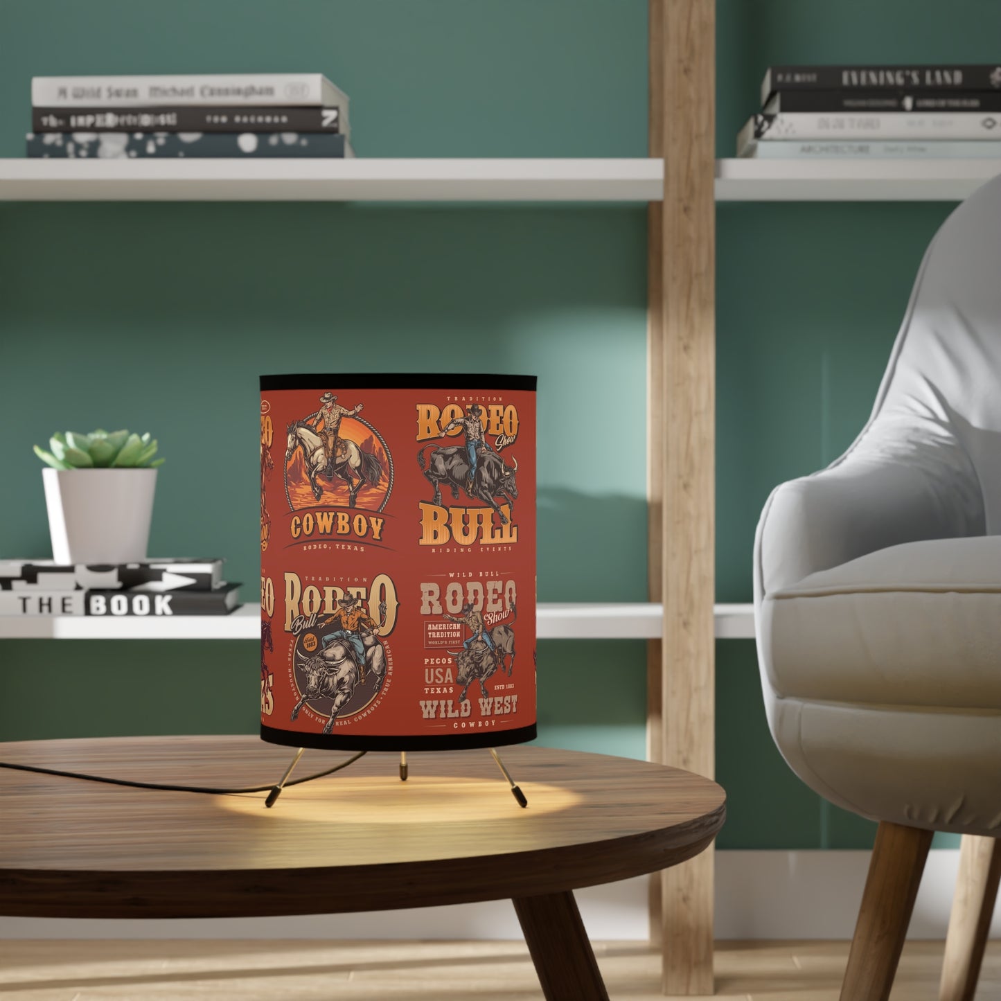 Wild West Rodeo Tripod Lamp
