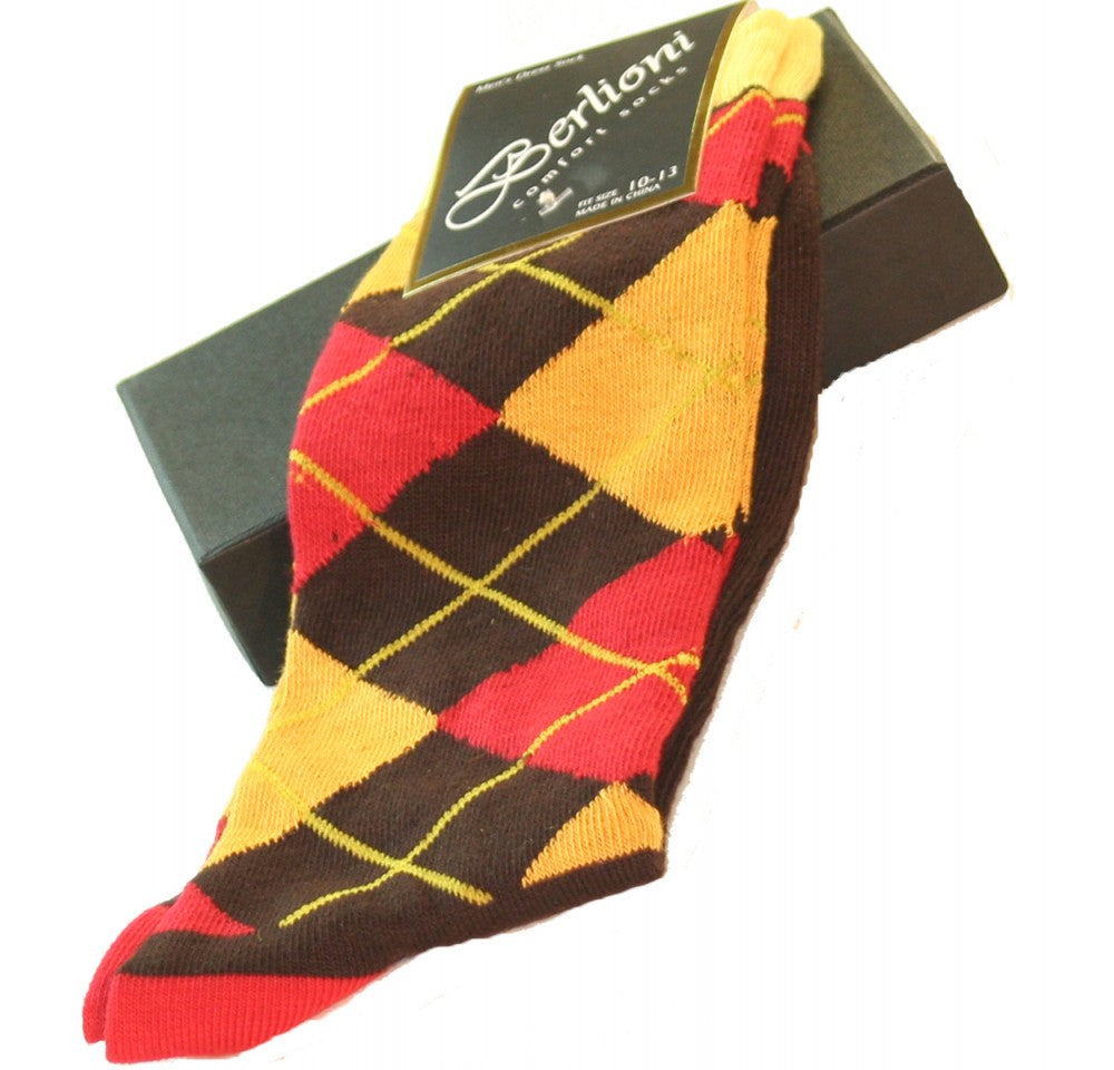 Insta Slim Argyle Dress Socks Classic Style with a Modern Twist 155301