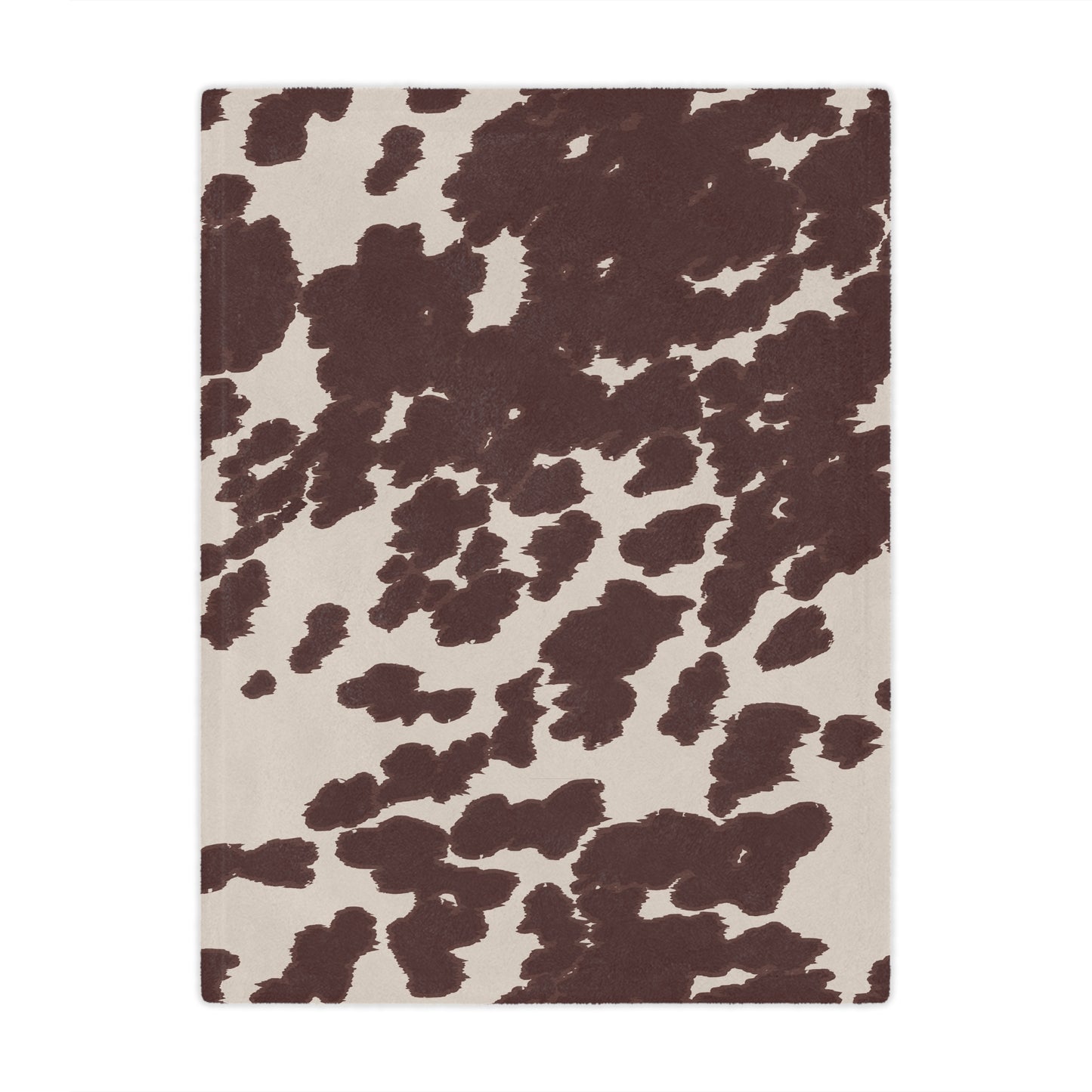 Cozy Cowhide Minky Blanket, Soft Throw for Kids & Adults, Farmhouse Decor, Gift for Baby Showers, Home Essentials, Warm Comfort