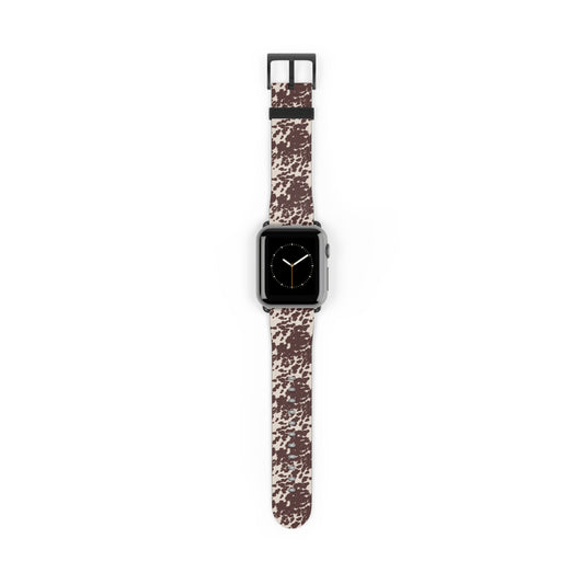 Stylish Cow Print Watch Band - Fashionable Accessory for Casual Outfits