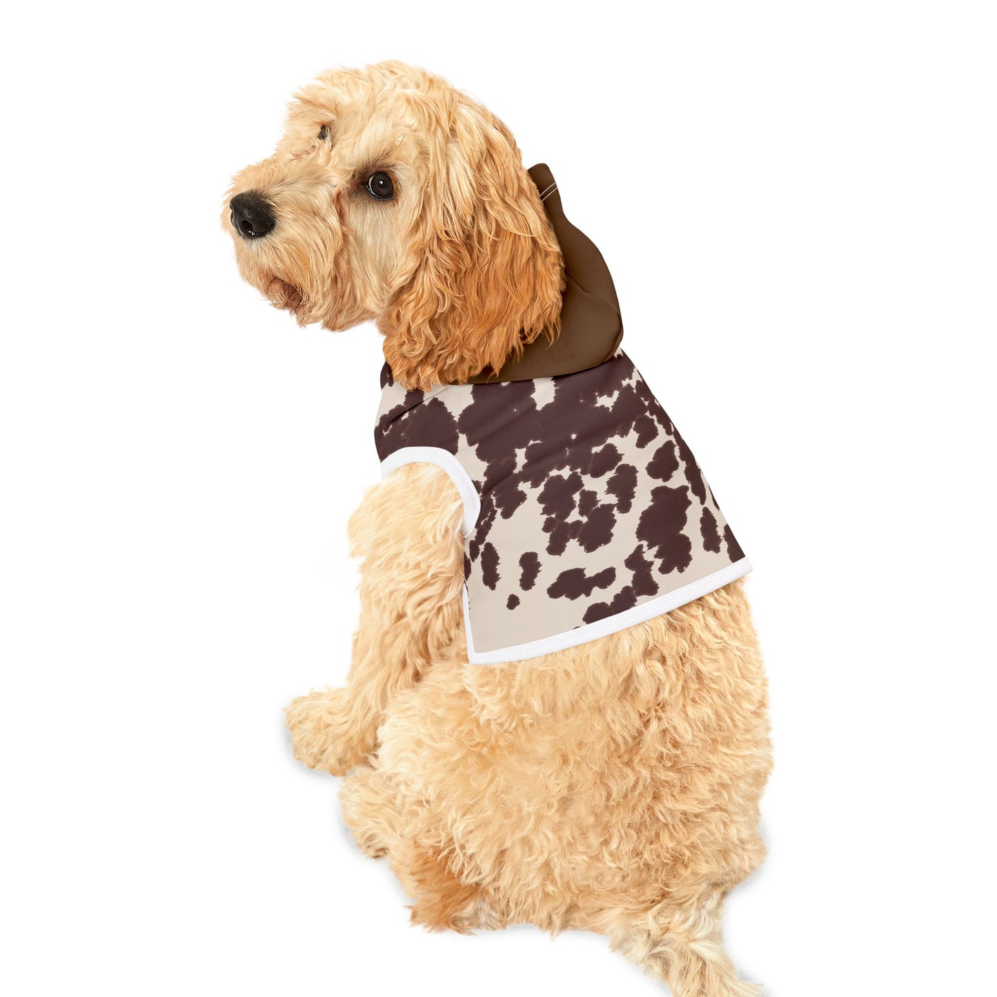 Cow Print Pet Hoodie, Cozy Dog Hoodie, Cute Pet Apparel, Stylish Dog Sweater, Dog Fashion for All Occasions