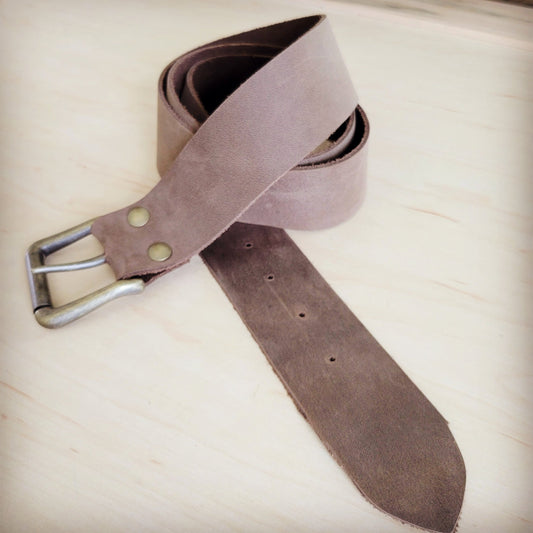 Brown Distressed Leather Belt 908x