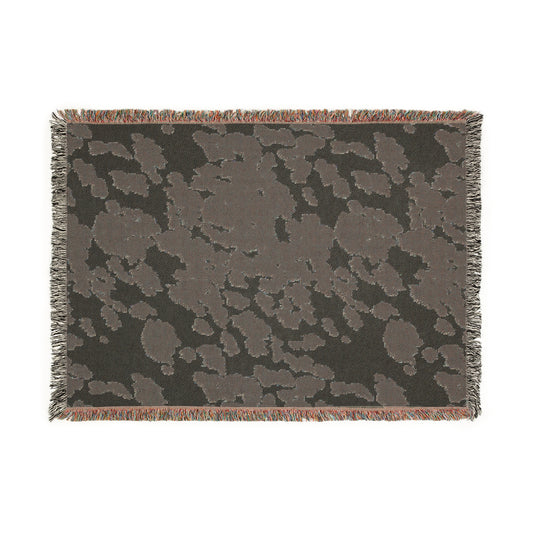 Cowhide Brown Cozy Woven Blanket for Home, Throw Blanket, Warm Gift, Living Room Decor, Bohemian Style, Perfect for Winter, Picnic Blanket