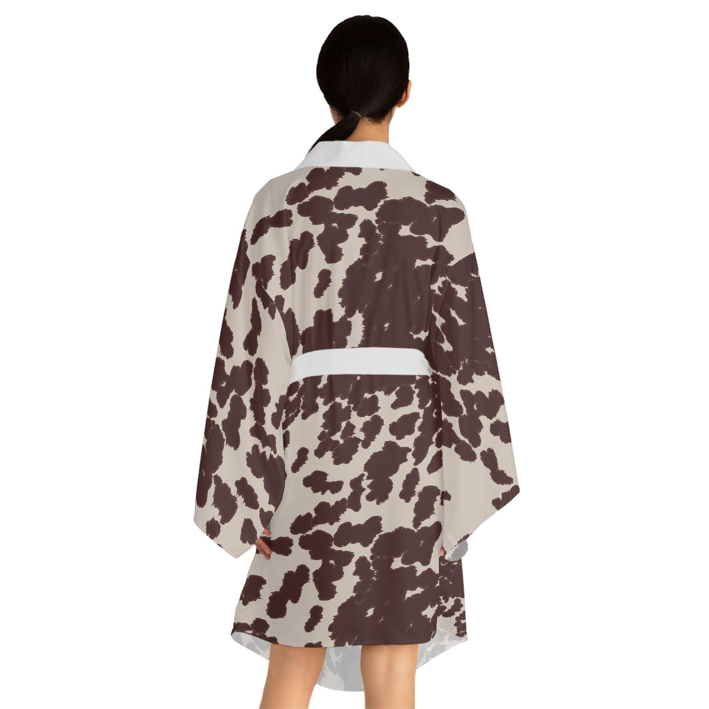 Western Cozy Animal Print Kimono Robe, Stylish Loungewear, Relaxing Home Attire, Perfect for Gifting, Versatile Fashion Statement