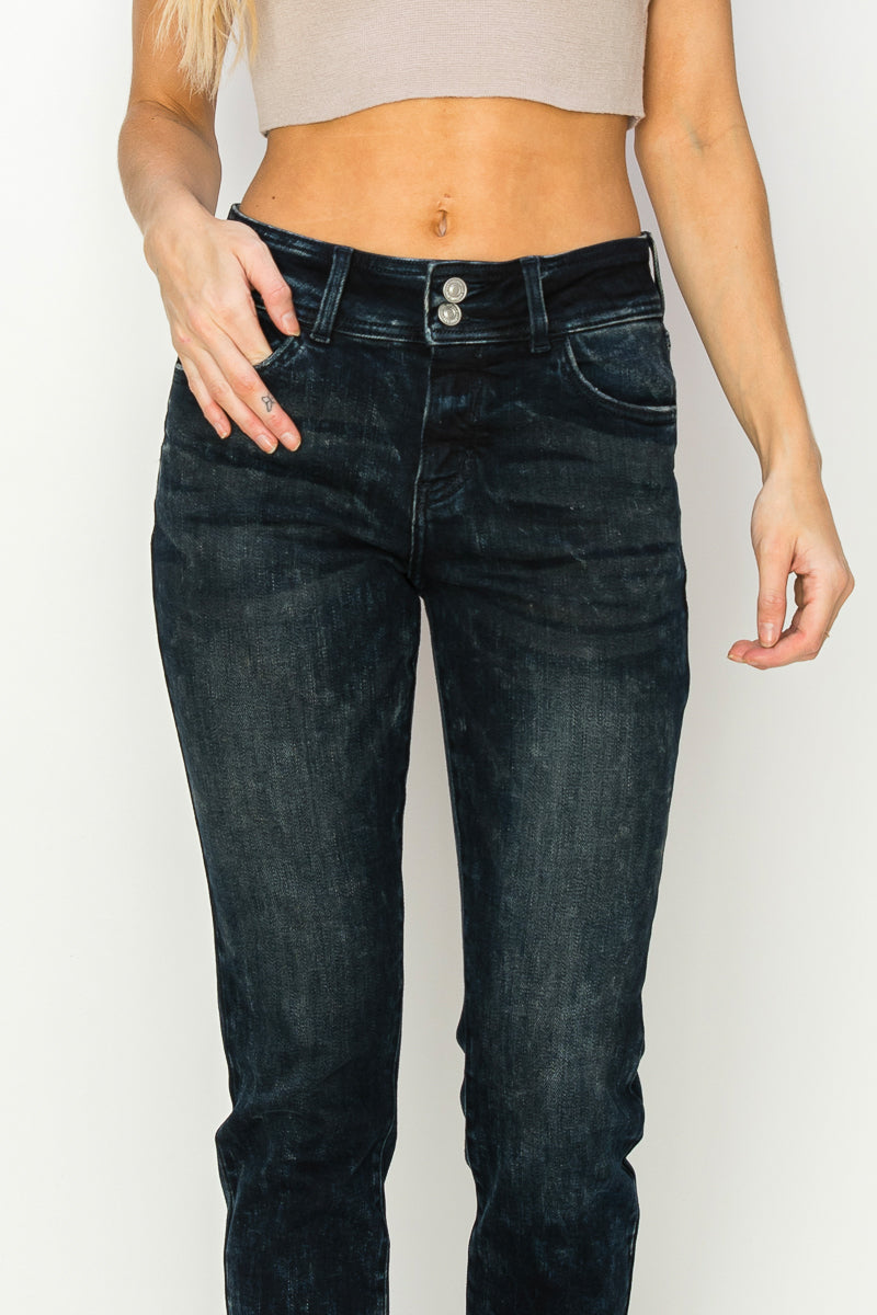 Thea Plus Mid Rise Cigarette Jeans