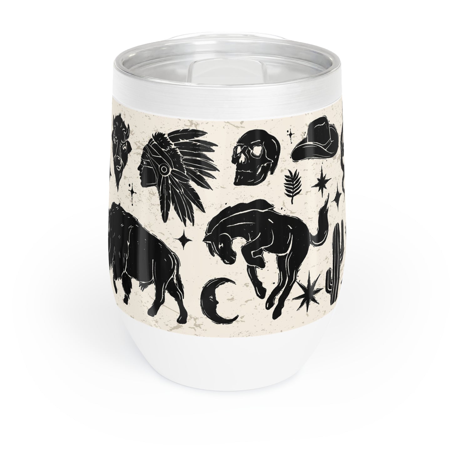 Southwestern Chill Wine Tumbler