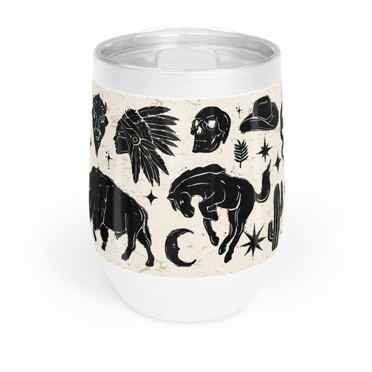 Southwestern Chill Wine Tumbler