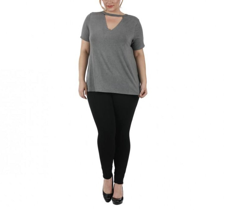 Curvy Plus Size Pant Elastic Waist and Tapered Leg 3535325C