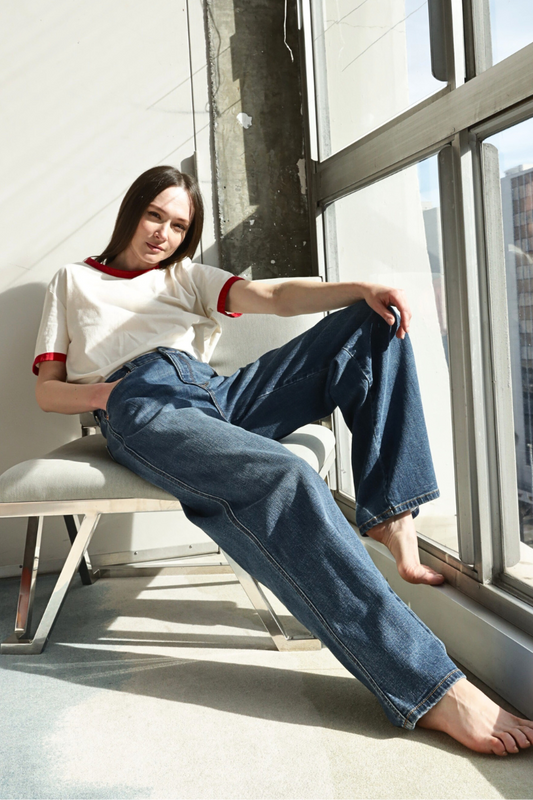 Relaxed High Rise Palazzo