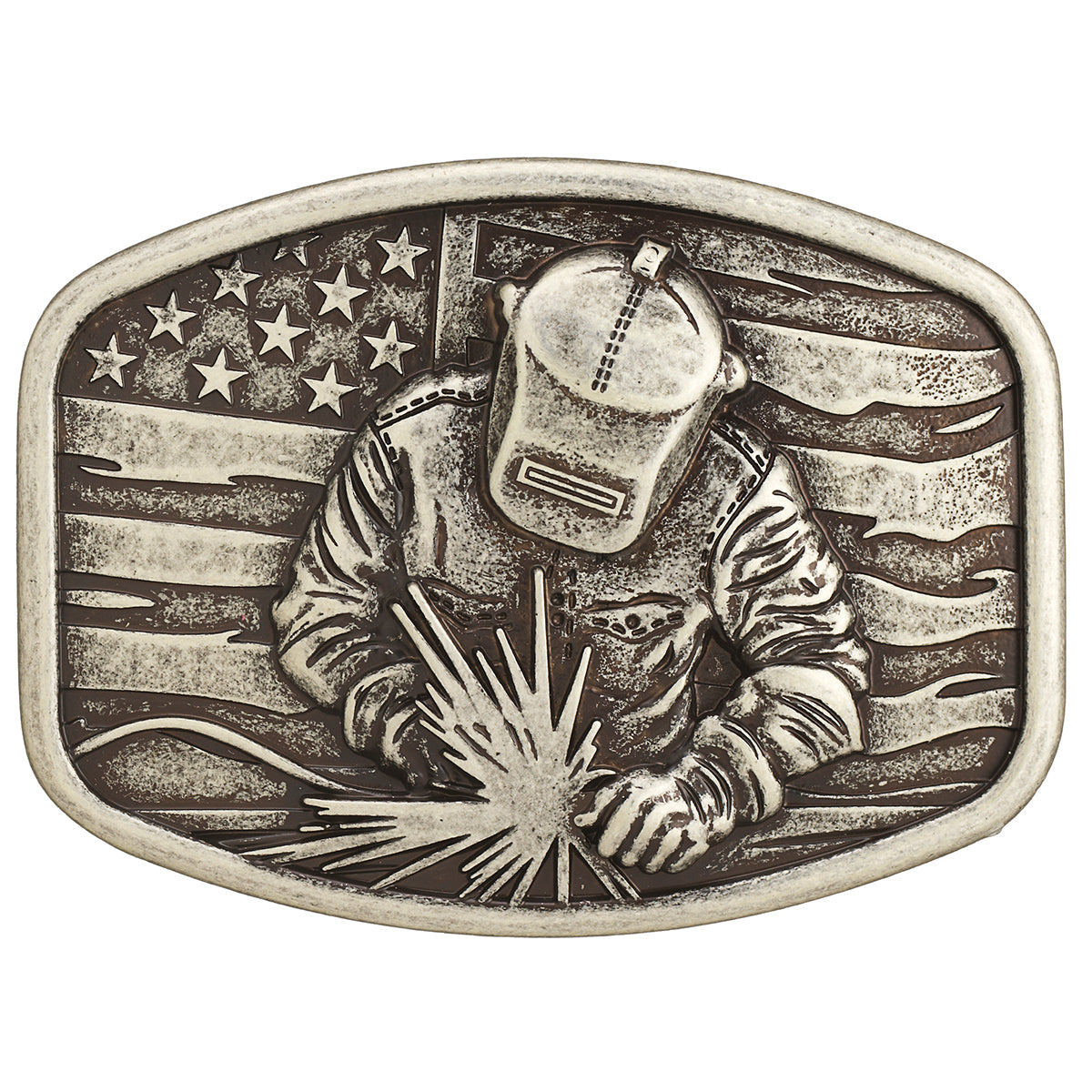 Nocona Welder's Work - Men's Belt Buckle