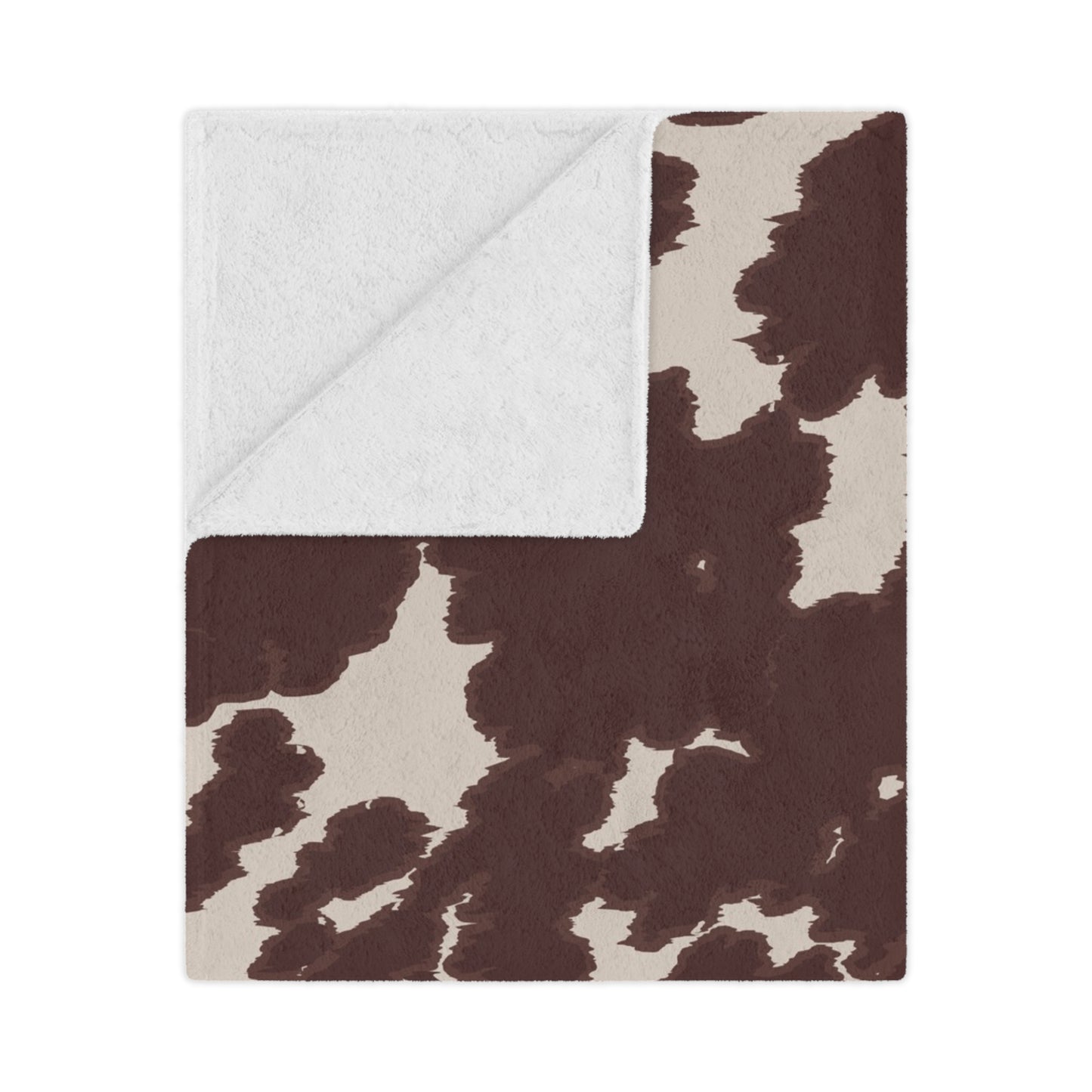 Cozy Cowhide Minky Blanket, Soft Throw for Kids & Adults, Farmhouse Decor, Gift for Baby Showers, Home Essentials, Warm Comfort