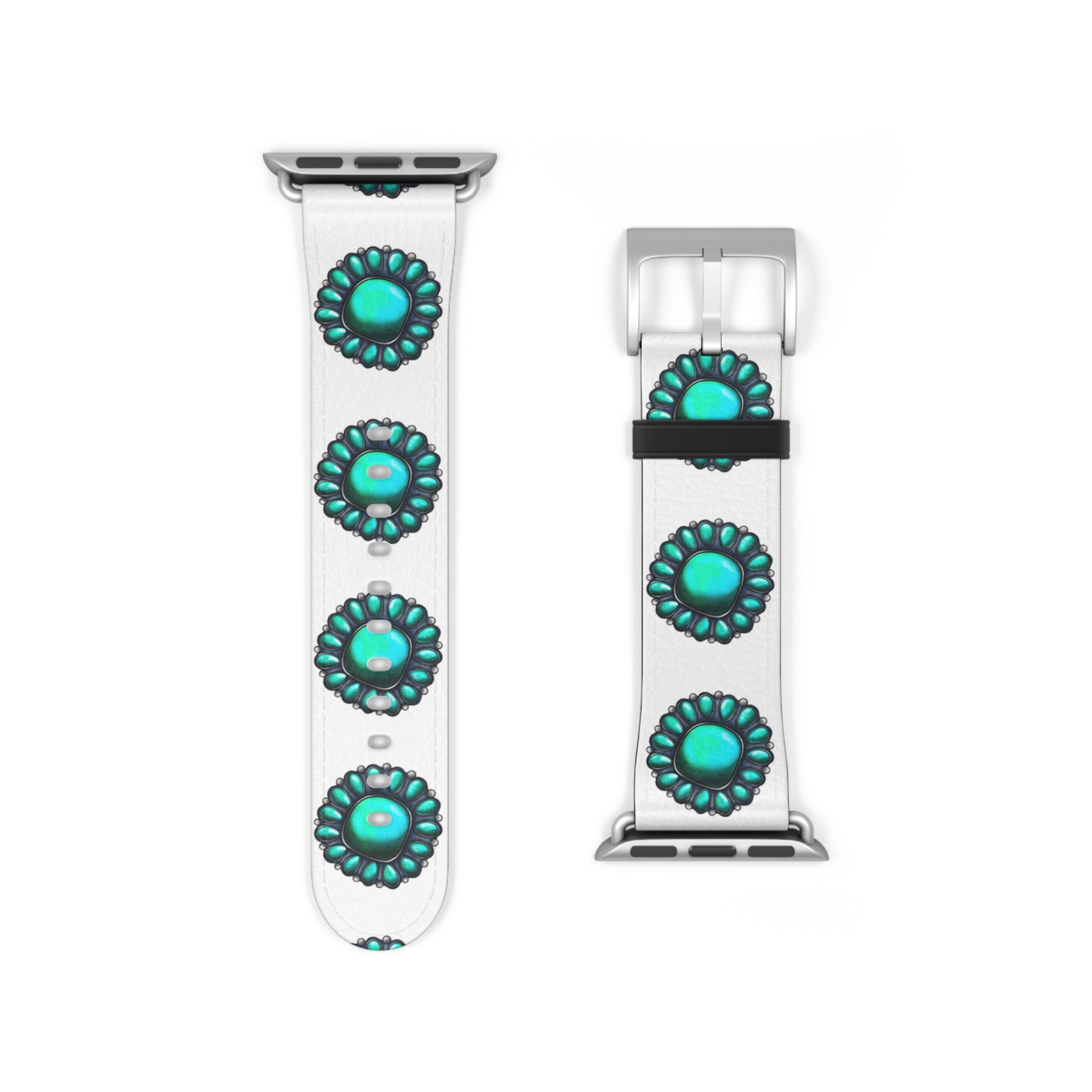 Turquoise Stone Print Bohemian Watch Band