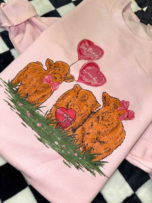 Feelin Lucky Valentines Graphic