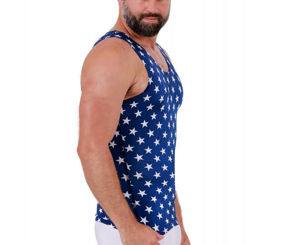 Insta Slim Big and Tall Stars Activewear Muscle Tank 4MAT001BT