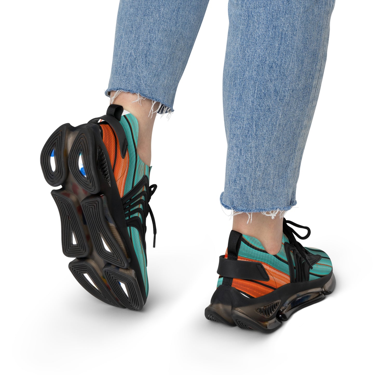 Arizona Serape Stylish Women's Mesh Sneakers - Trendy Comfort Footwear, Running Shoes, Casual Sneakers, Spring Fashion, Unique Gift Idea