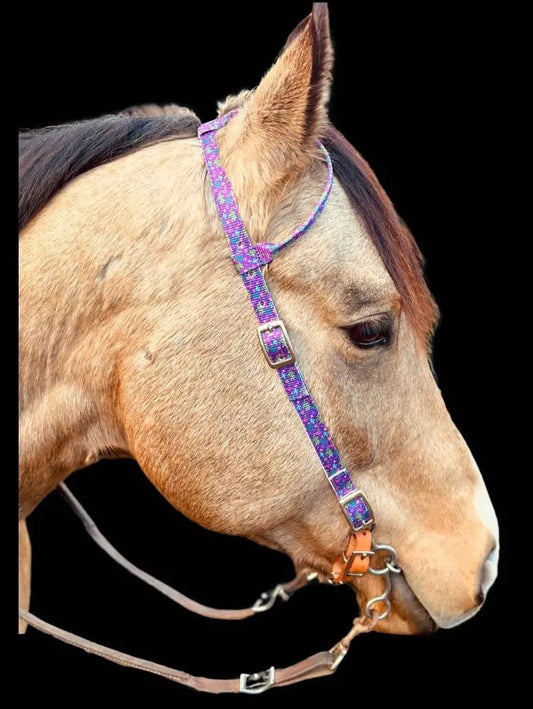 Neon Yeehaw Nylon One Ear Headstall