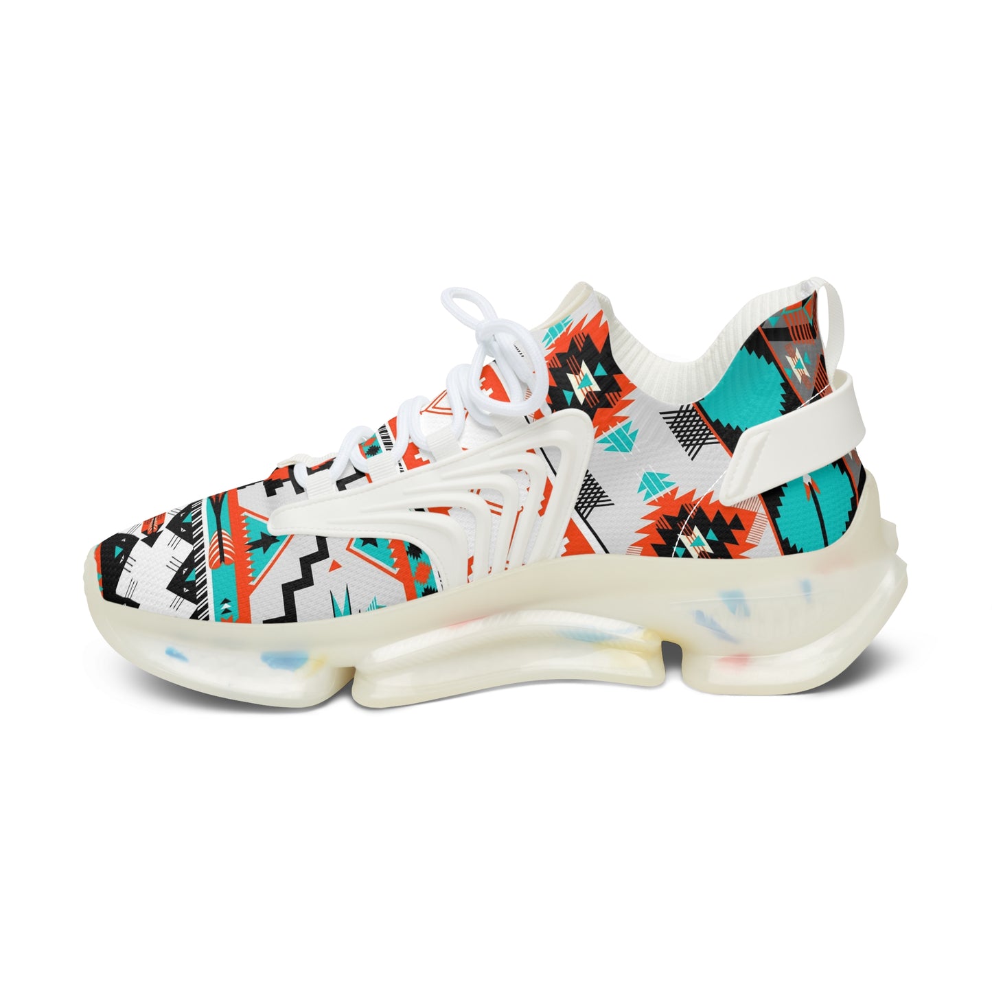 Desert Vibes Colorful Womens Sneakers, Casual Sneakers, Lightweight Sneakers, Trendy Mesh Sneakers, Athletic Footwear, Street Style Shoes