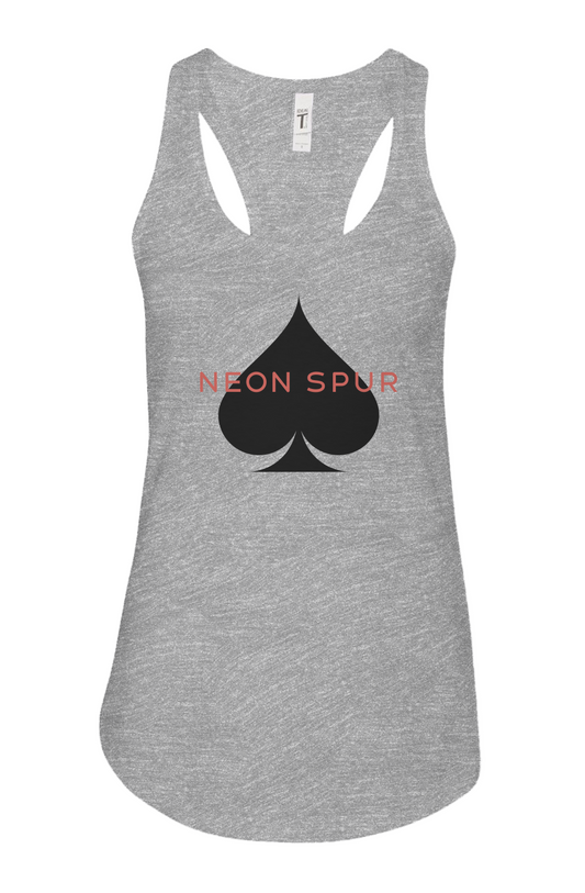 Neon Spur Logo Spade Racerback Tank Top
