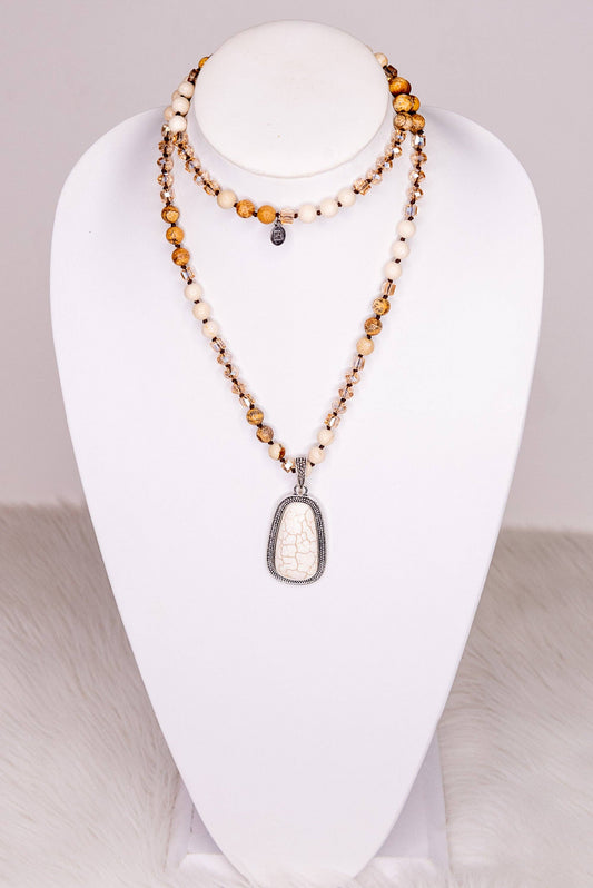 Adele Necklace in White