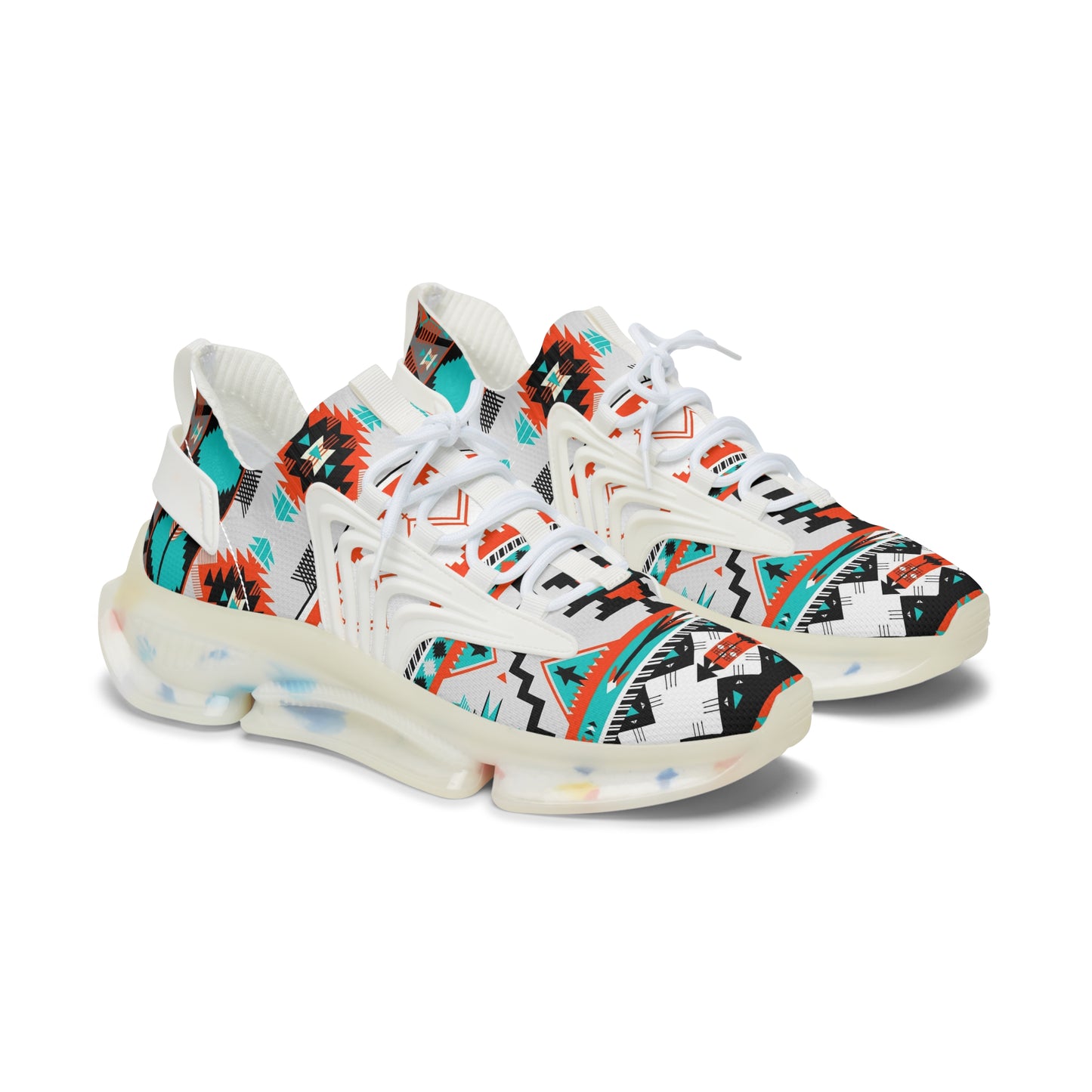 Desert Vibes Colorful Womens Sneakers, Casual Sneakers, Lightweight Sneakers, Trendy Mesh Sneakers, Athletic Footwear, Street Style Shoes