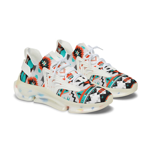 Desert Vibes Colorful Womens Sneakers, Casual Sneakers, Lightweight Sneakers, Trendy Mesh Sneakers, Athletic Footwear, Street Style Shoes