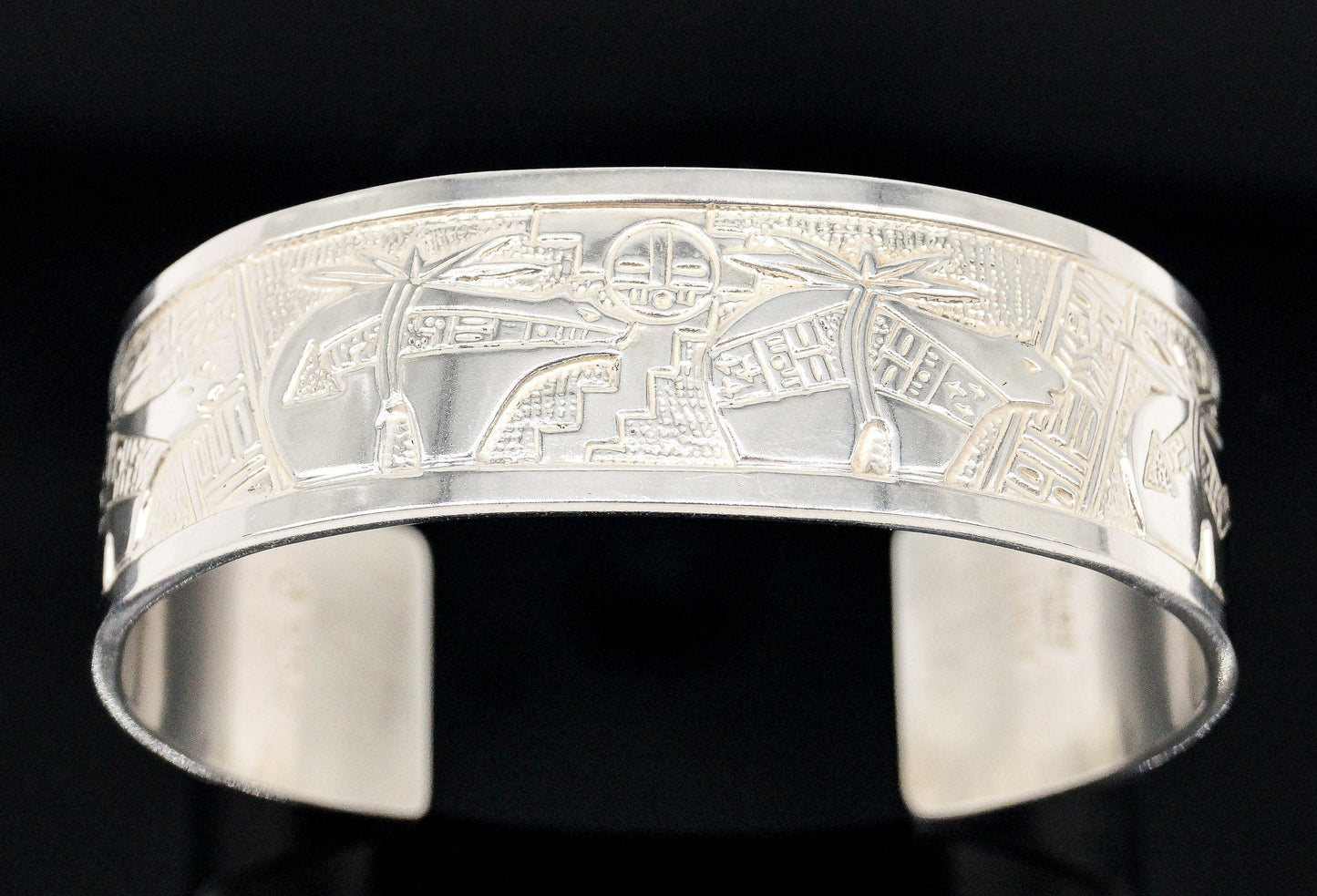 Vintage Carolyn Pollack Relios RMT Storyteller Sterling Silver Bracelet