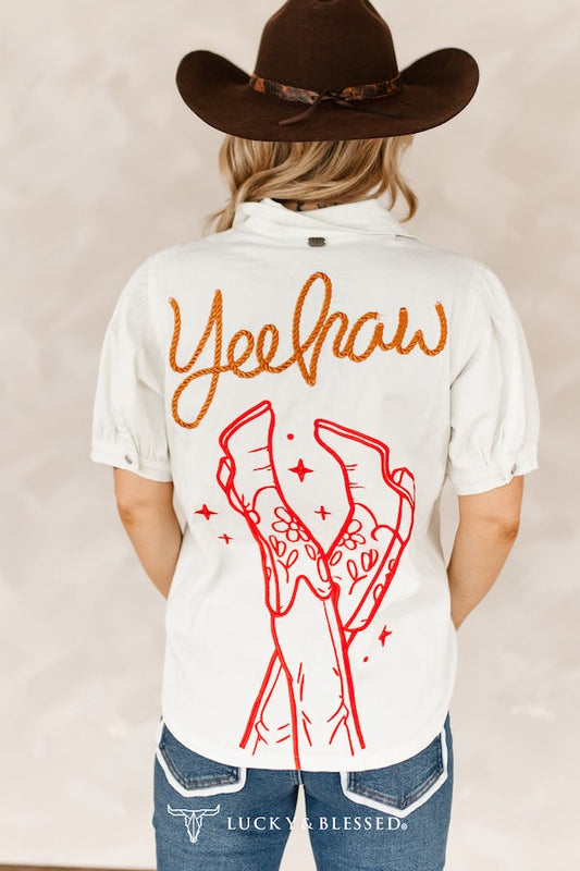 Cowgirl Sketch Top
