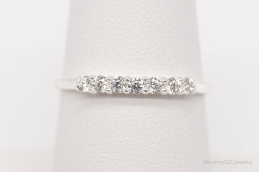 Vintage STE BEE Cubic Zirconia Sterling Silver Ring - Size 7.5