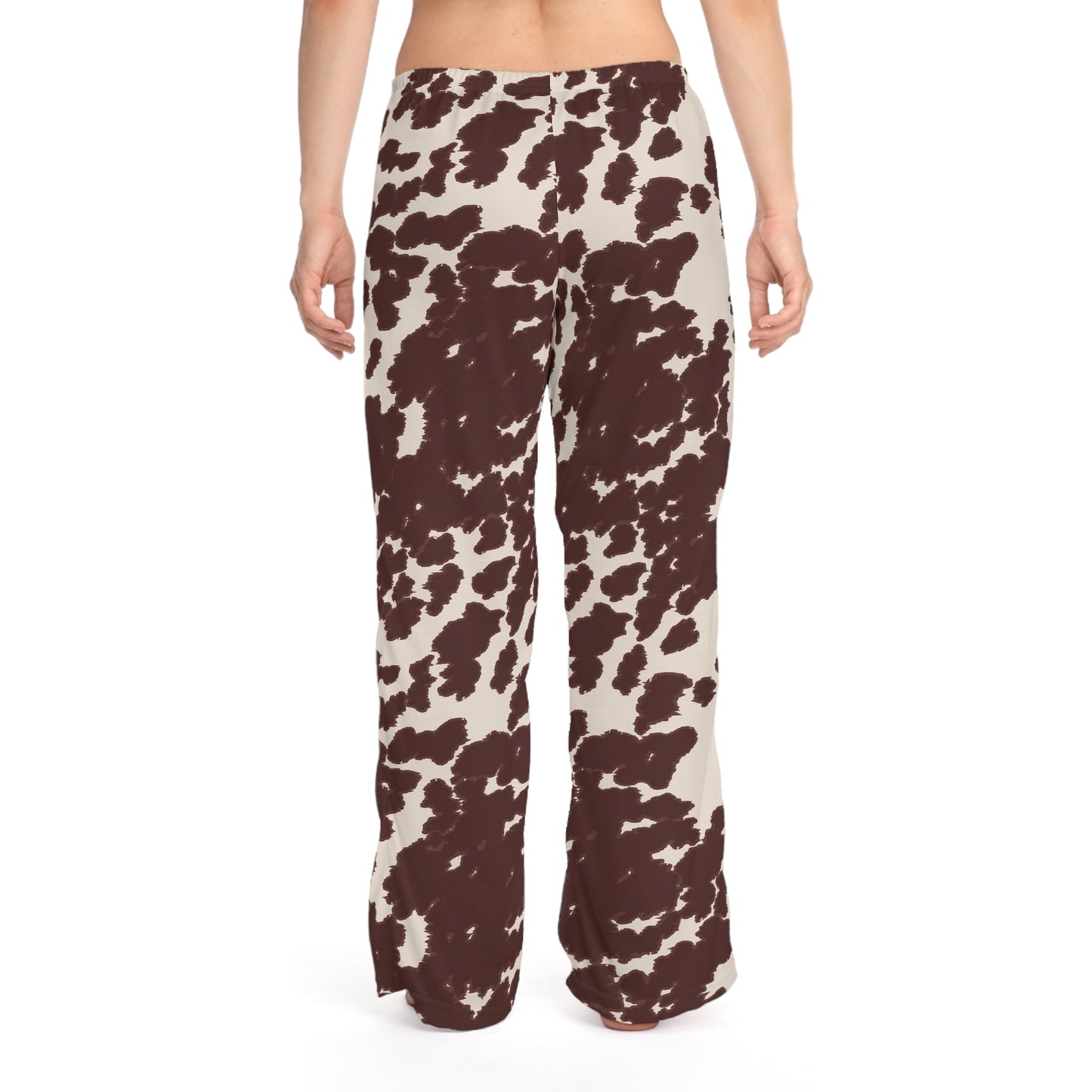 Chic Cow Print Women's Pajama Pants, Cozy Sleepwear, Lounge Wear, Gift for Her, Relaxation Pants, Trendy Bedding Essentials