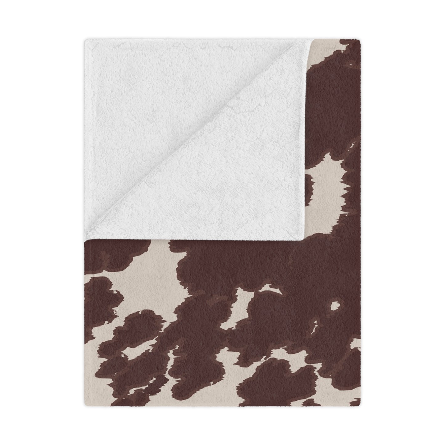 Cozy Cowhide Minky Blanket, Soft Throw for Kids & Adults, Farmhouse Decor, Gift for Baby Showers, Home Essentials, Warm Comfort